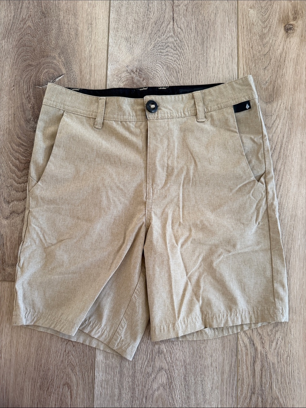 Volcom Boys Tan Hybrid Shorts 27